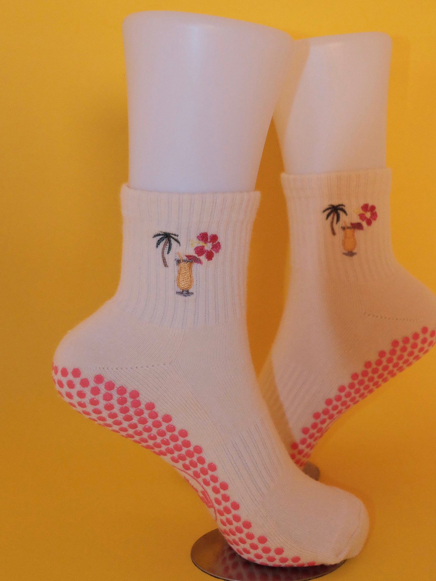 Island Girl Crew Grip Socks