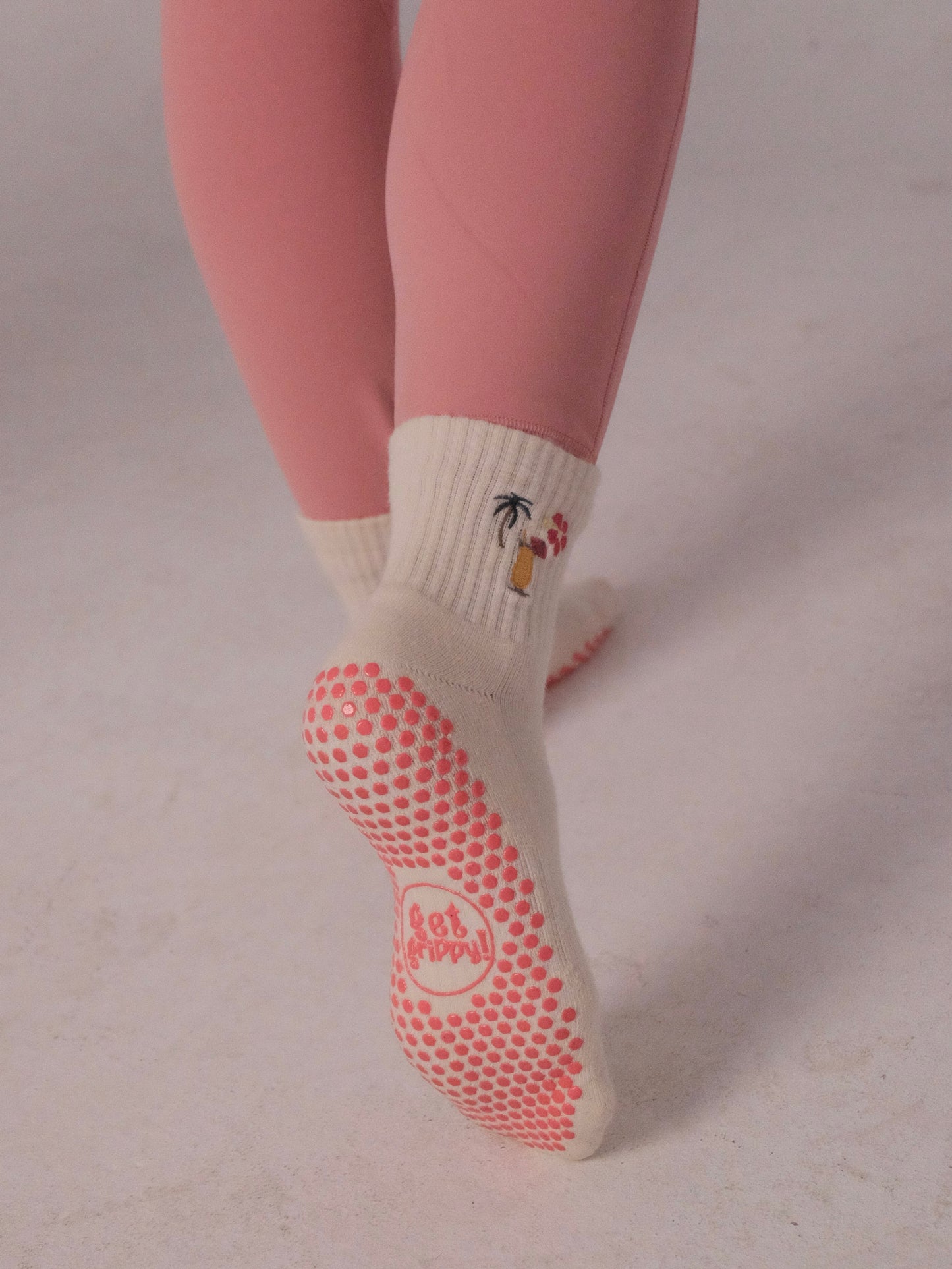 Island Girl Crew Grip Socks